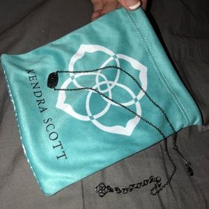 Kendra Scott Elisa Black Drusy Necklace